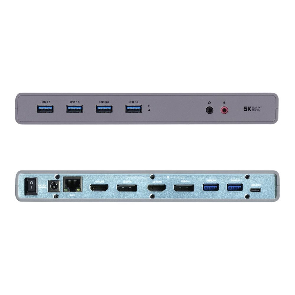 i-tec i-Tec USB-C / USB-A 3.0 4K Dual Video Docking Station - dockningsstation - USB-C - 1GbE