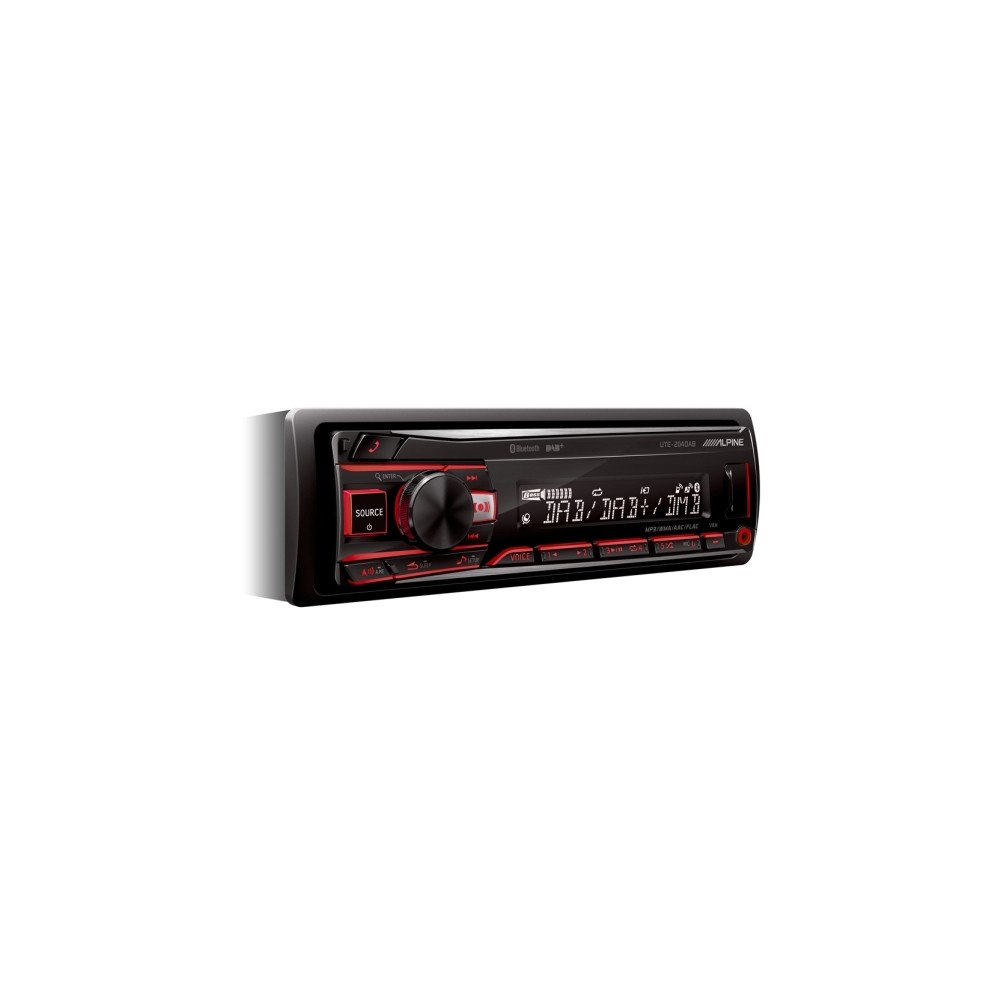 ALPINE Alpine UTE-200BT, Svart, 1 DIN, 50 W, AAC, FLAC, MP3, WMA, L...
