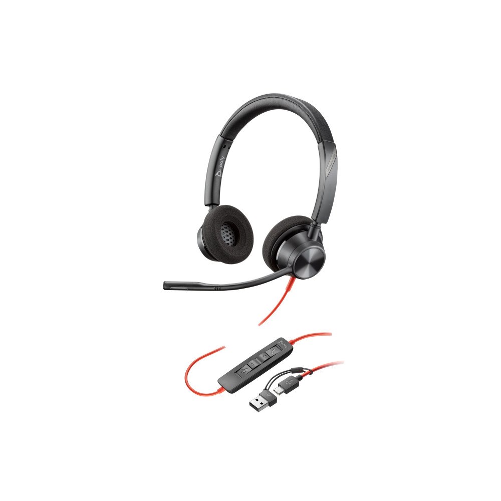 Plantronics Poly Blackwire 3320 - headset - USB-C