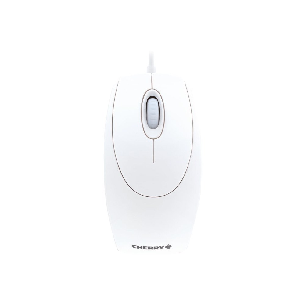 CHERRY CHERRY WheelMouse - mus - PS/2, USB - vit/grå