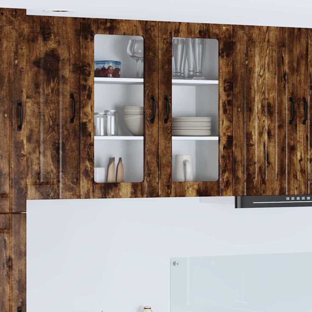 vidaXL Köksskåp Rökt ek 80 x 31 x 80 cm Konstruerat trä