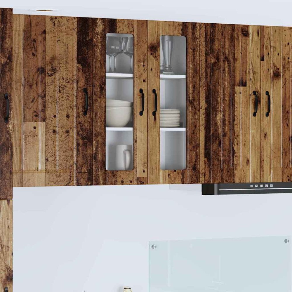 vidaXL Köksskåp Gammalt trä 60 x 31 x 80 cm Konstruerat trä