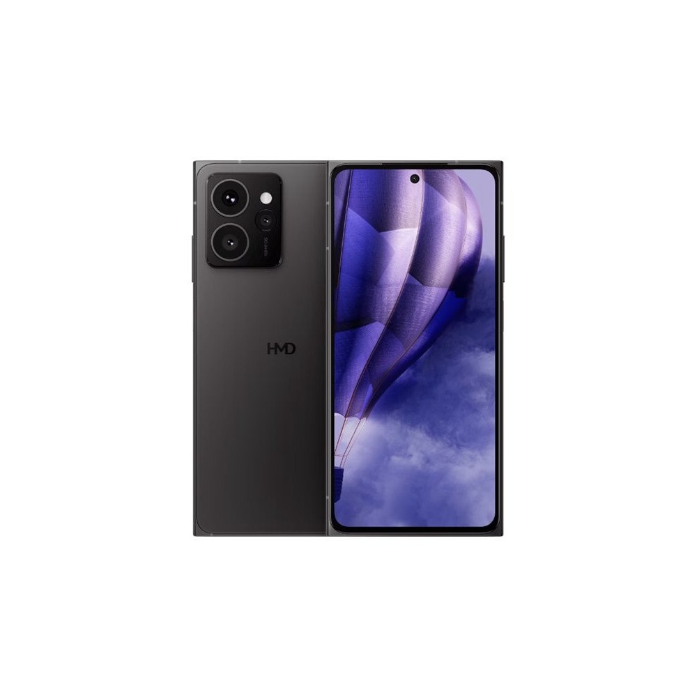 HMD Global HMD Skyline - vriden svart - 5G pekskärmsmobil - 256 GB - GSM