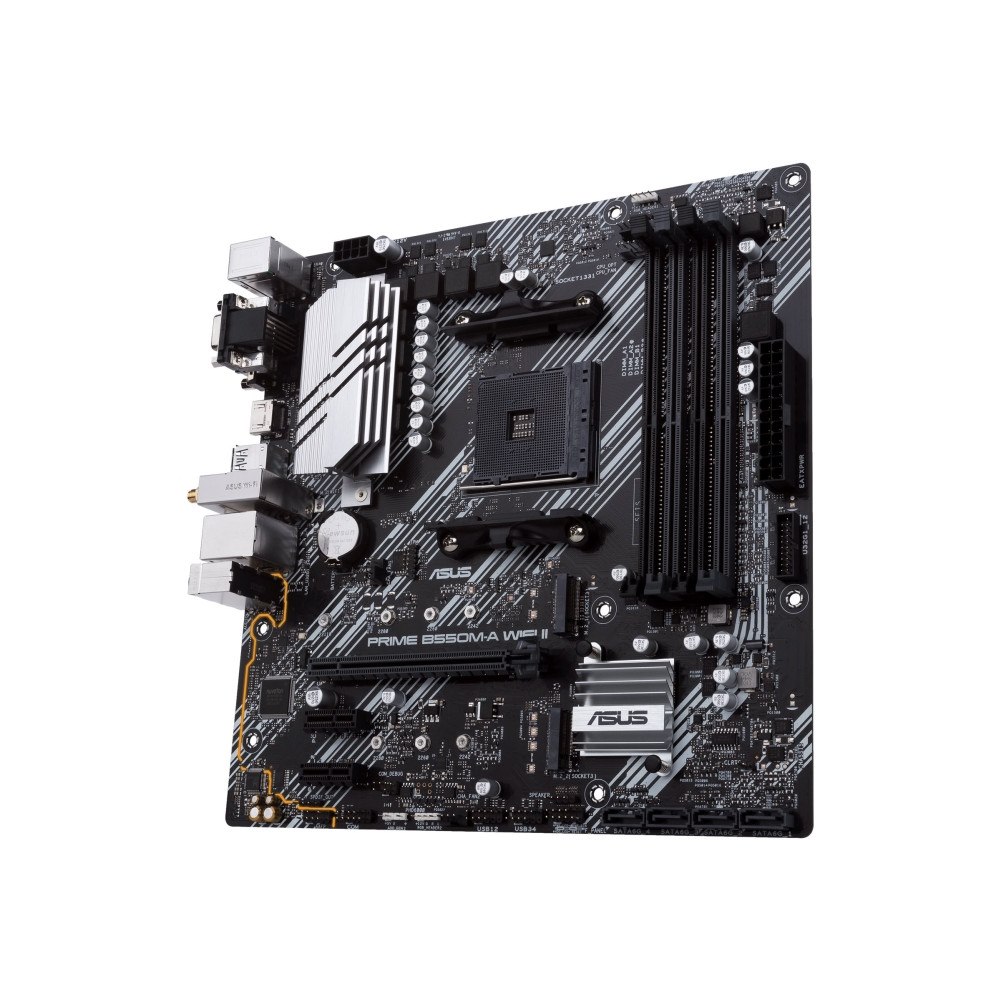 ASUS ASUS PRIME B550M-A WIFI II - moderkort - micro ATX - Socket AM4 - AMD B550