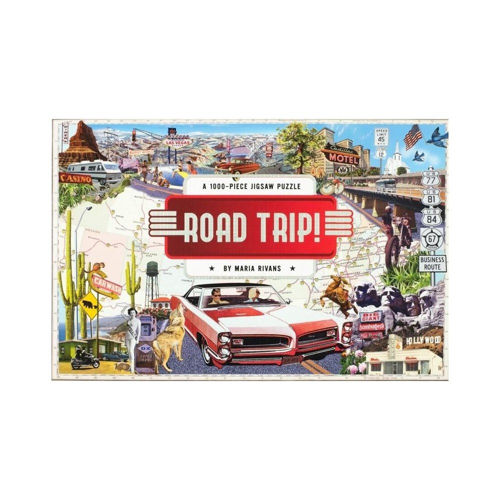 Maria Rivans Pussel Road Trip! 1000 bitar (bok, eng)