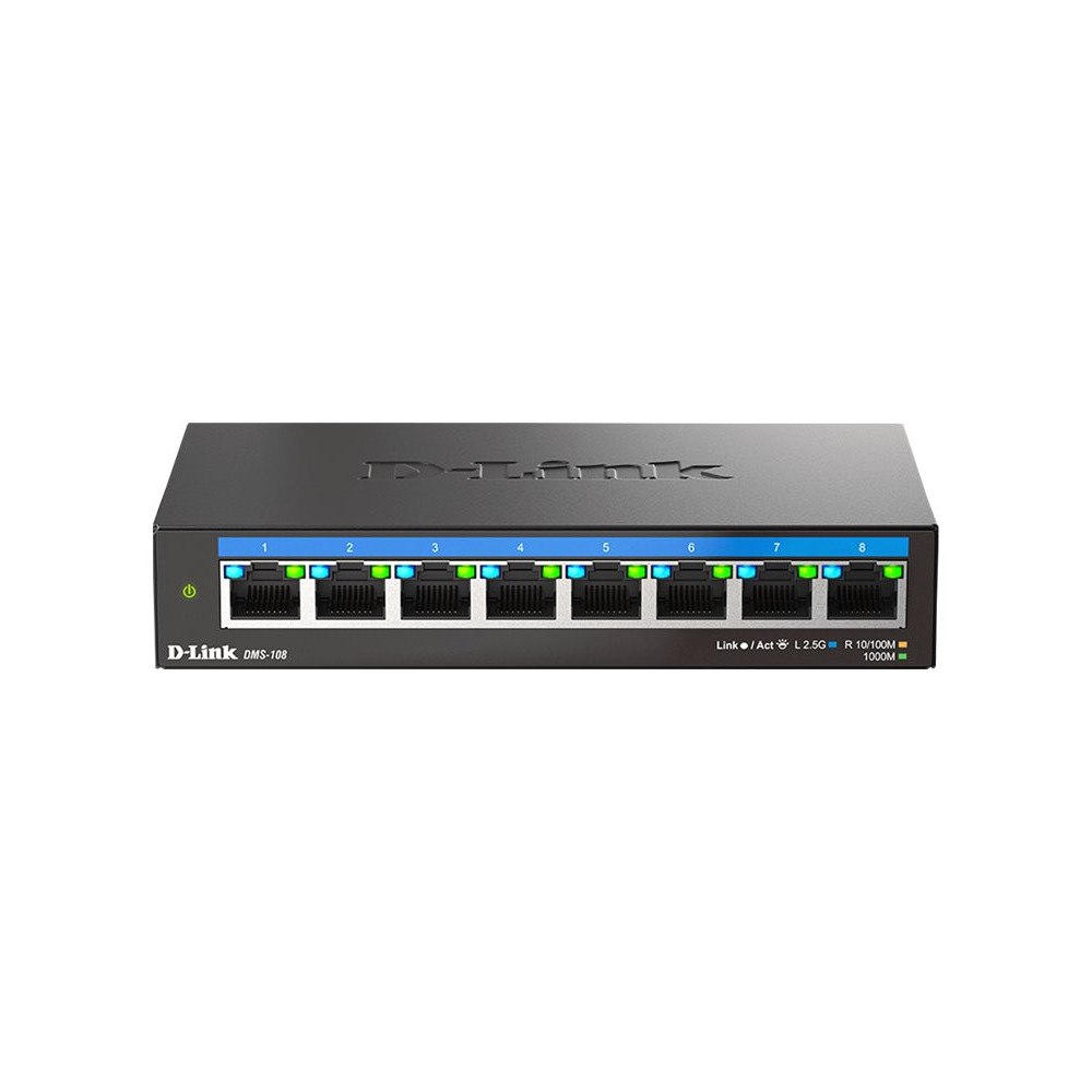 D-Link Systems D-Link DMS 108 - switch - 8 portar - ohanterad