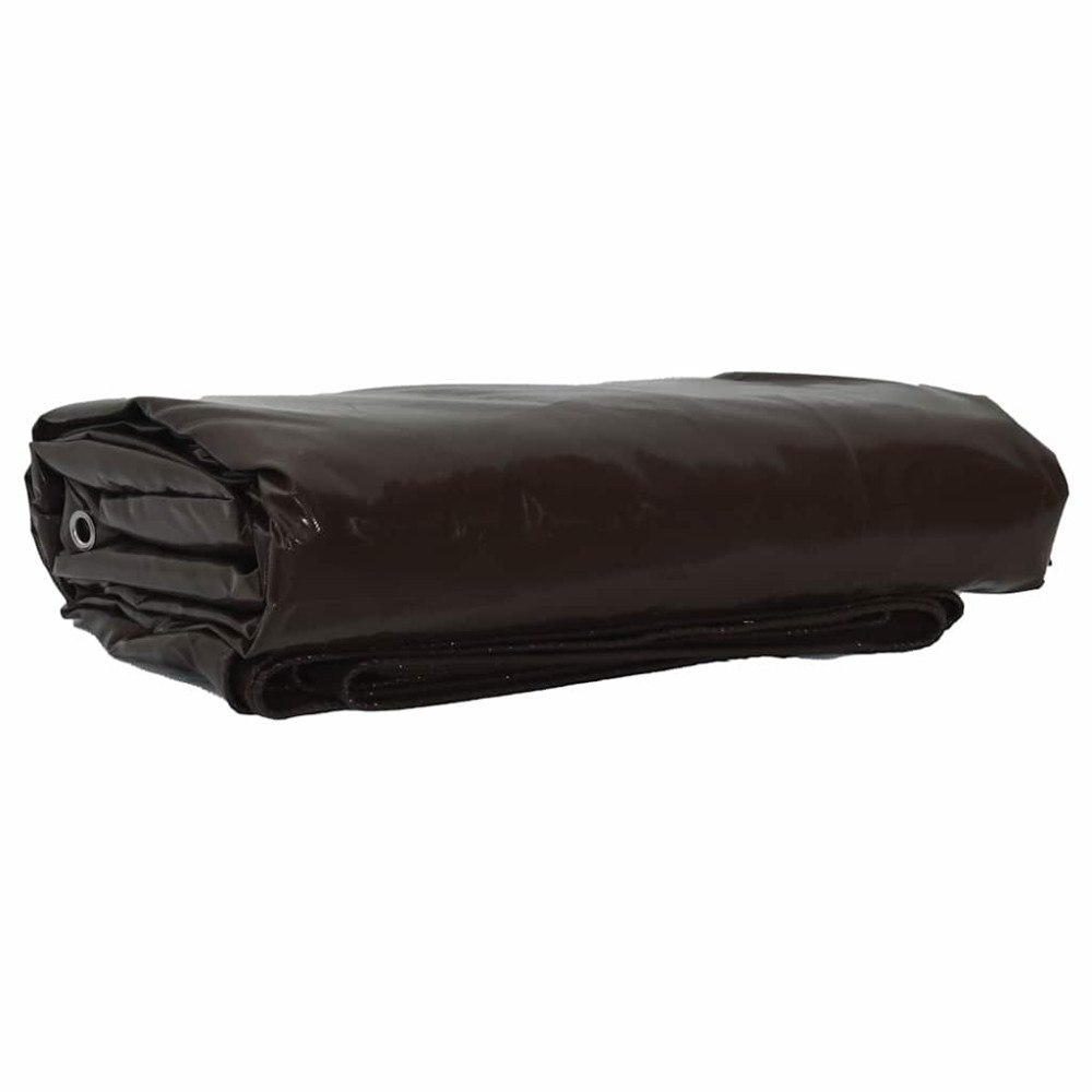 vidaXL Presenning 650g / m² Brun 1 x 2,5 m Canvas med PVC-beläggning