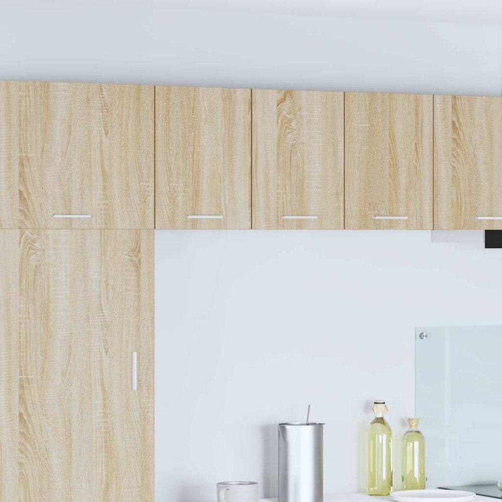 vidaXL Hängande skåp Riga 2 pcs Sonoma ek och vit 30 x 31 x 40 cm