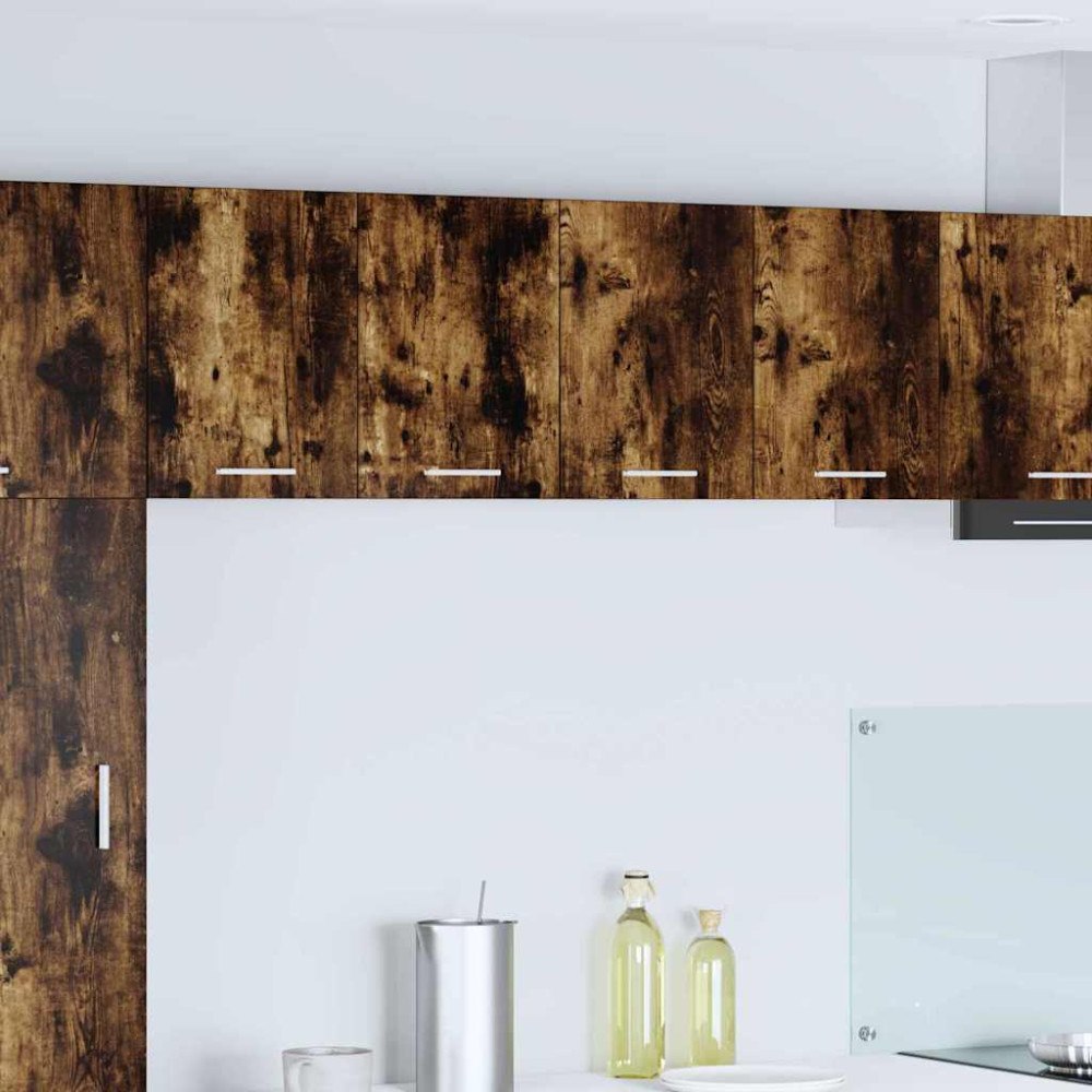 vidaXL Hängande skåp med lagring 2 pcs Rökt ek och vit 60 x 31 x 40 cm