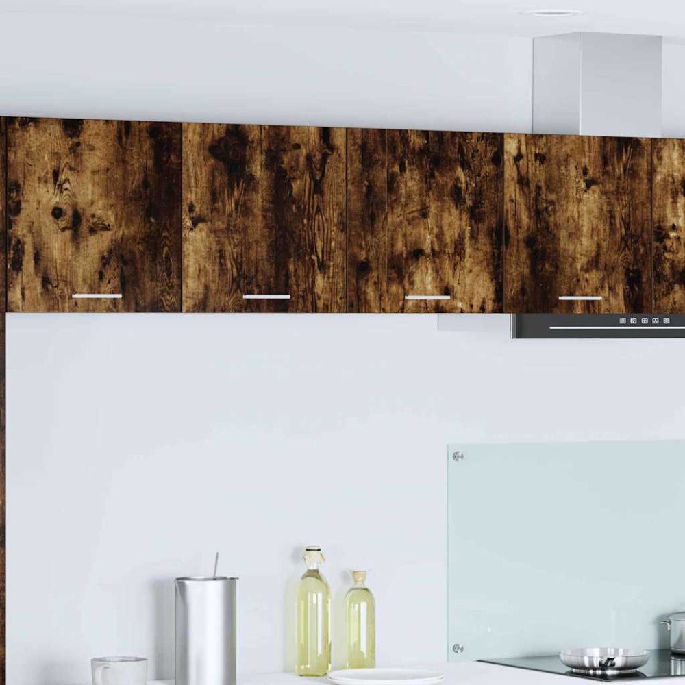 vidaXL Hängande skåp med dörr Rökt ek 80 x 31 x 40 cm Konstruerat trä