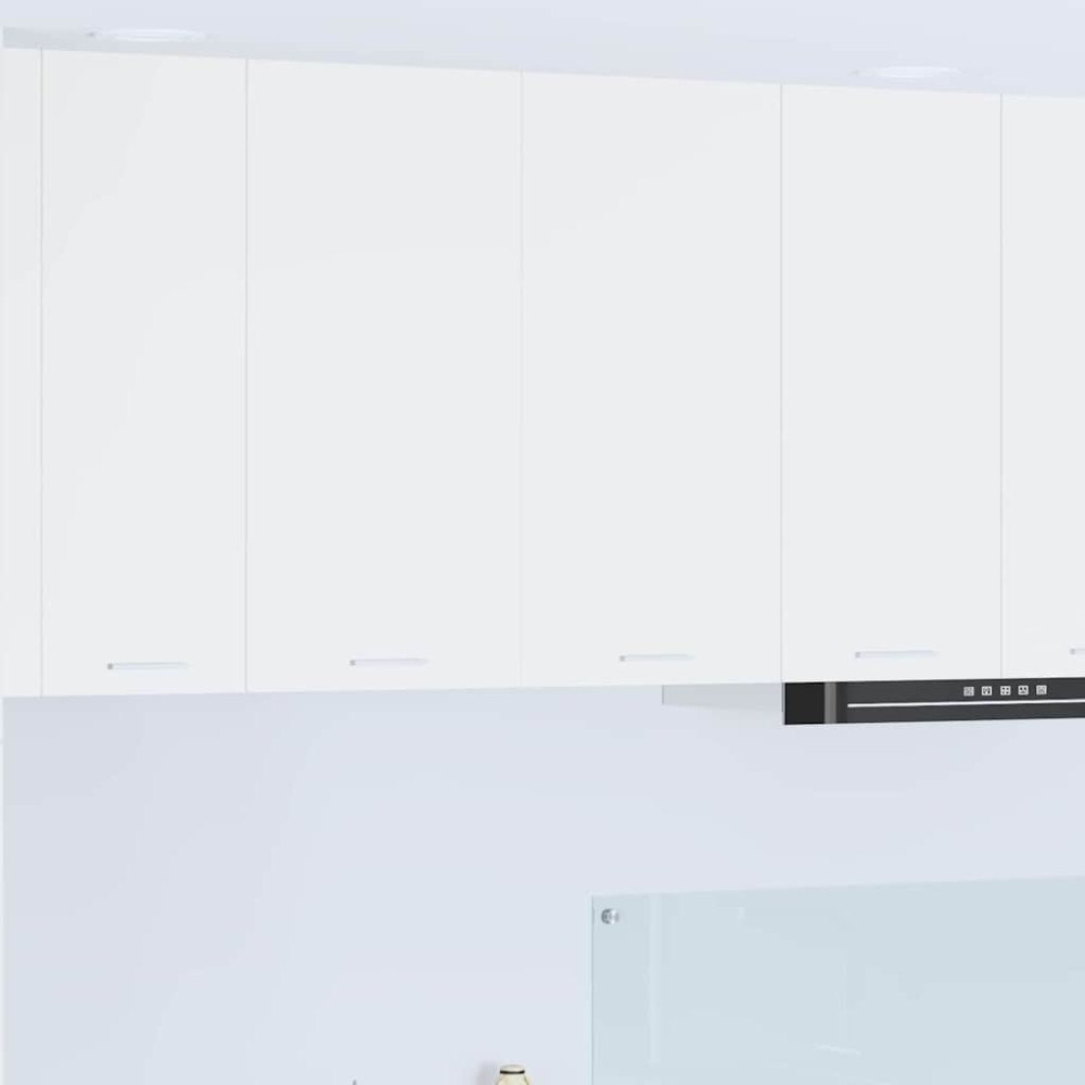 vidaXL Hängande skåp med lagring Vit 80 x 31 x 80 cm Konstruerat trä