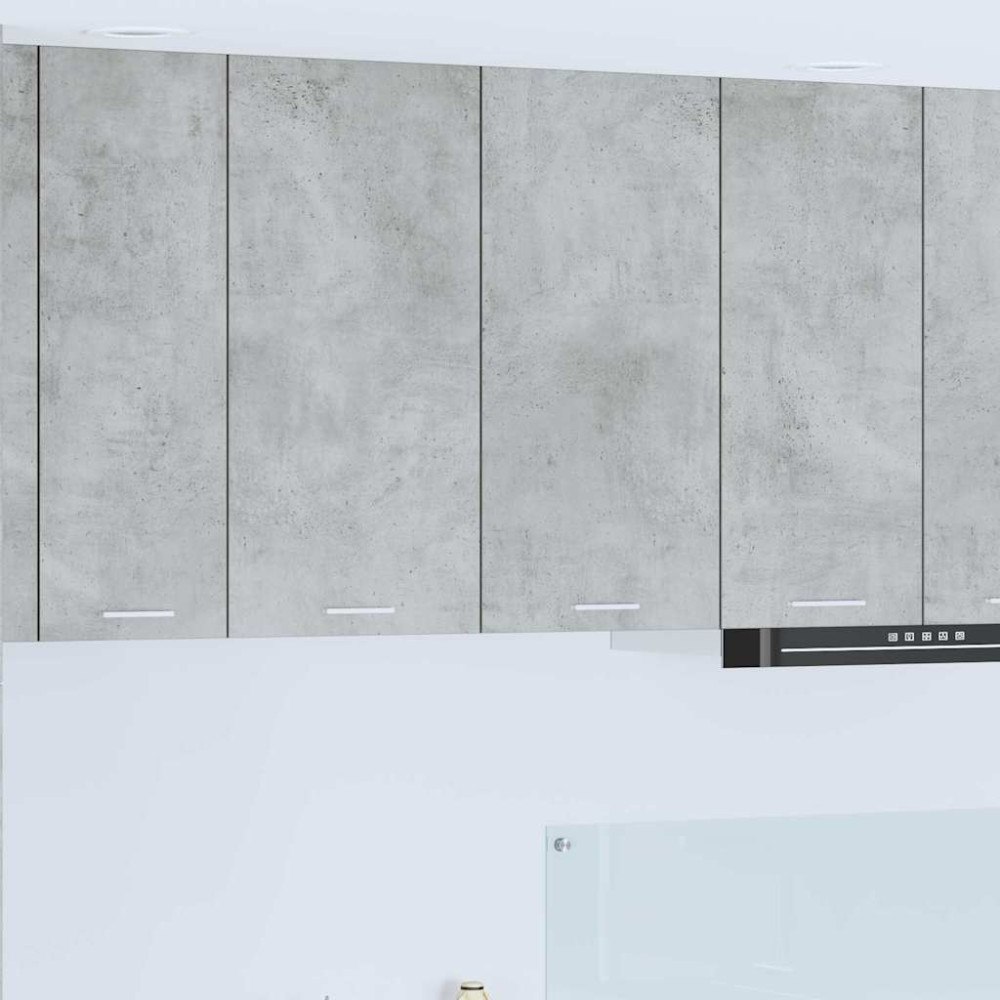 vidaXL Hängande skåp Betonggrå 80 x 31 x 80 cm Konstruerat trä