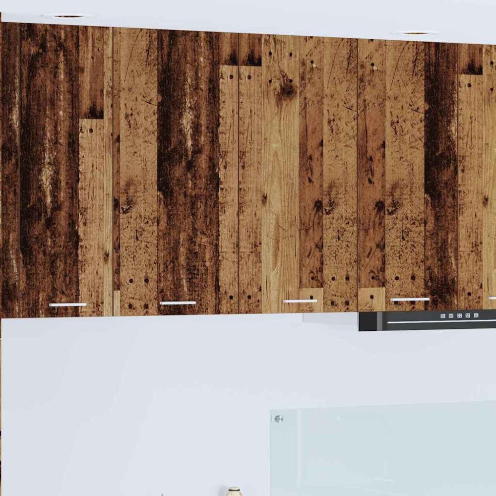 vidaXL Hängande skåp Gammalt trä 80 x 31 x 80 cm Konstruerat trä