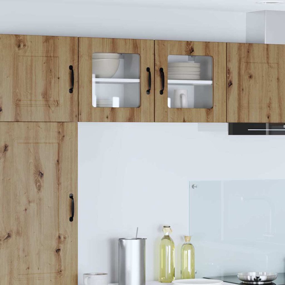 vidaXL Köksskåp 2 pcs Artisan Ek 40 x 31 x 40 cm Konstruerat trä