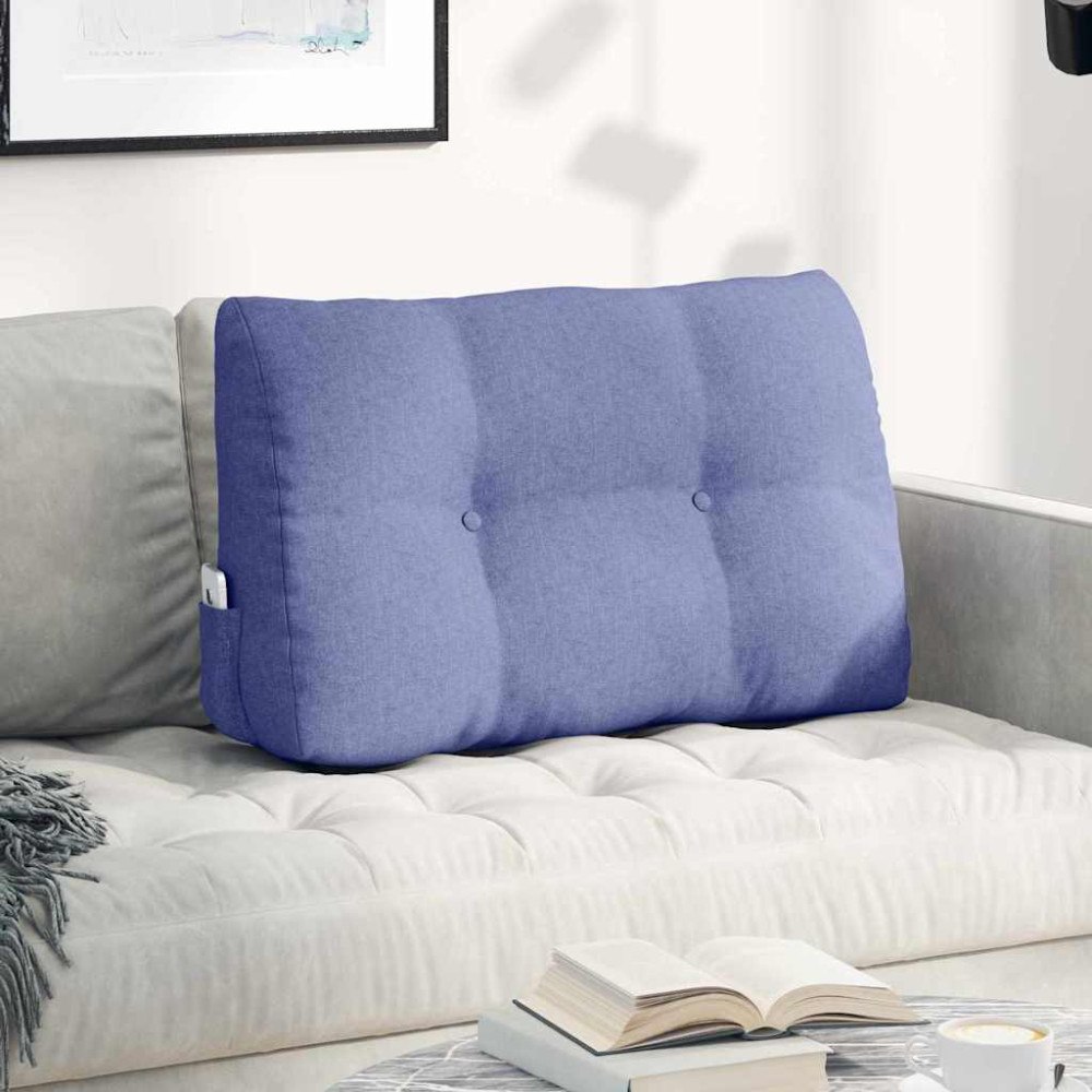 vidaXL Ryggkudde Jeansblå 80 x 24 x 50 cm tyg