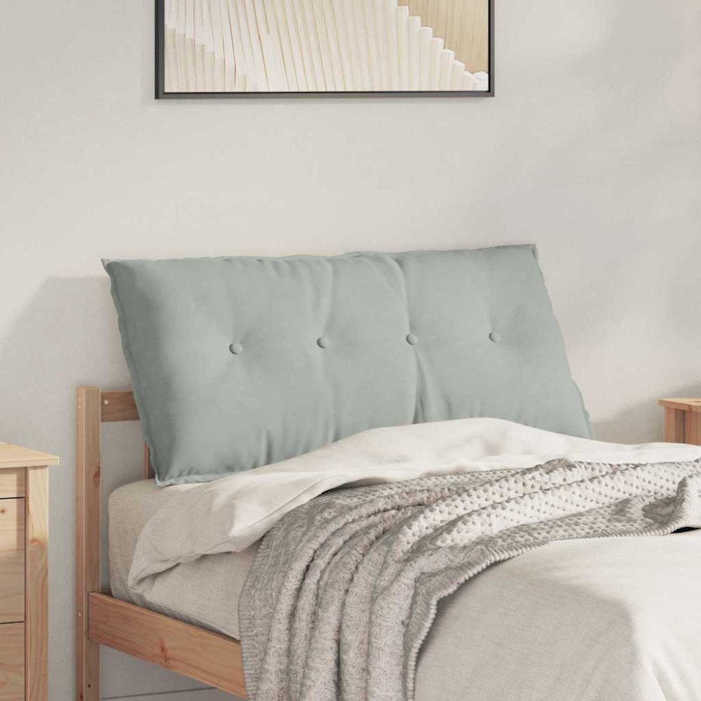 vidaXL Ryggkudde Ljusgrå 100 x 50 cm Kordread tyg