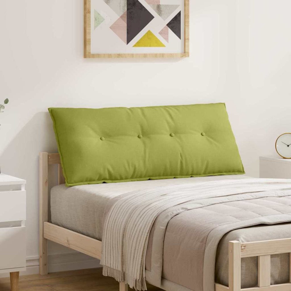 vidaXL Ryggkudde Ljusgrön 120 x 19 x 50 cm tyg