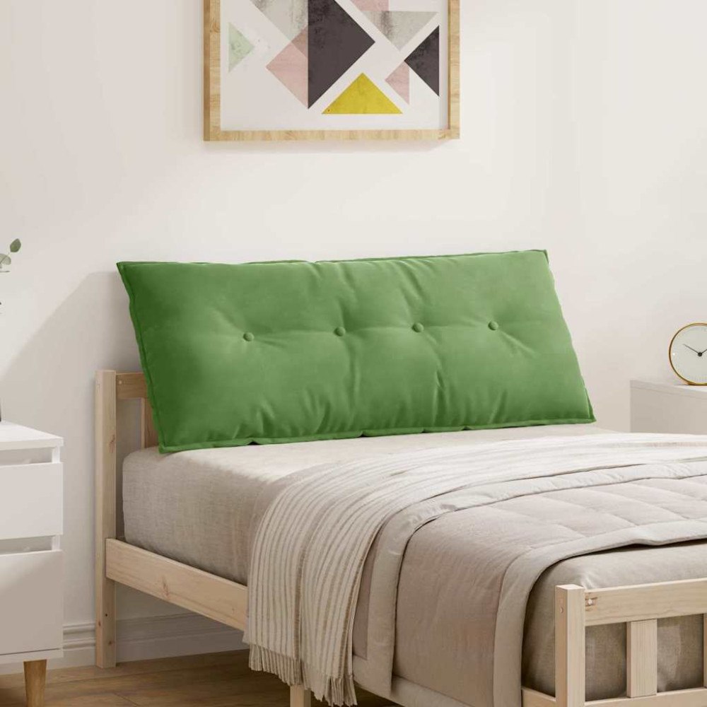 vidaXL Ryggkudde Ljusgrön 120 x 50 cm Kordread tyg