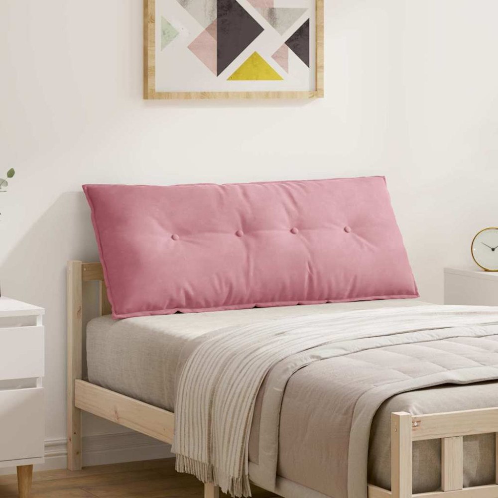 vidaXL Ryggkudde Rosa 120 x 50 cm Kordread tyg