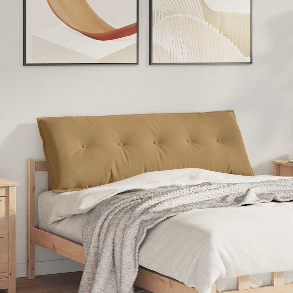 vidaXL Ryggkudde Brun 140 x 50 cm Kordread tyg