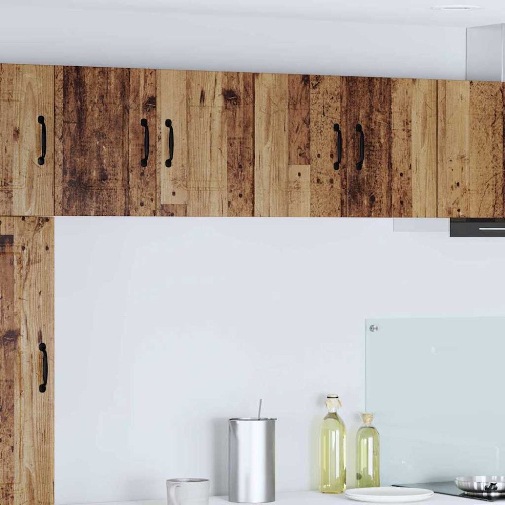 vidaXL Köksskåp med lagring Kalmar 2 pcs Gammalt trä 60 x 31 x 40 cm