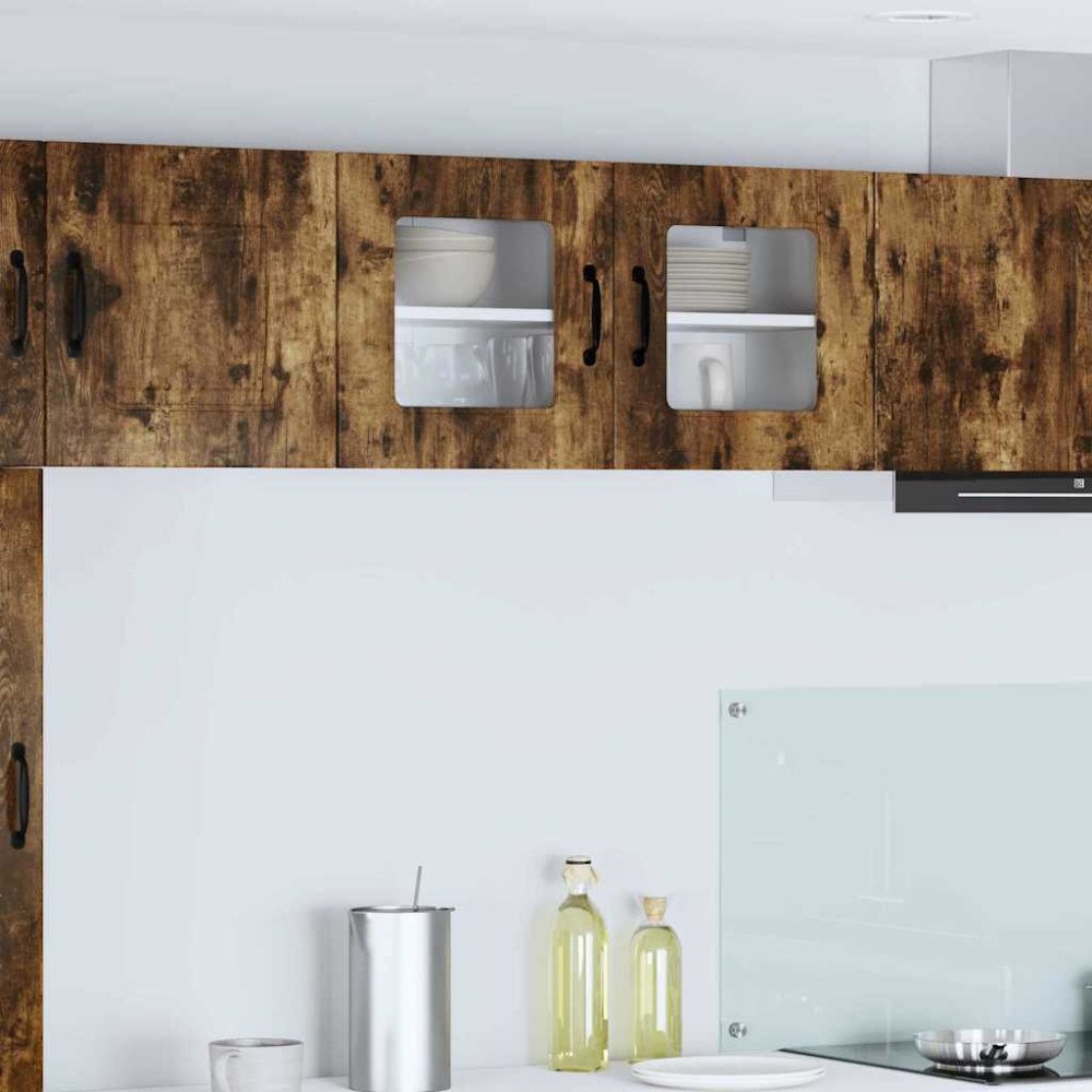 vidaXL Köksskåp Kalmar Rökt ek 80 x 31 x 40 cm Konstruerat trä