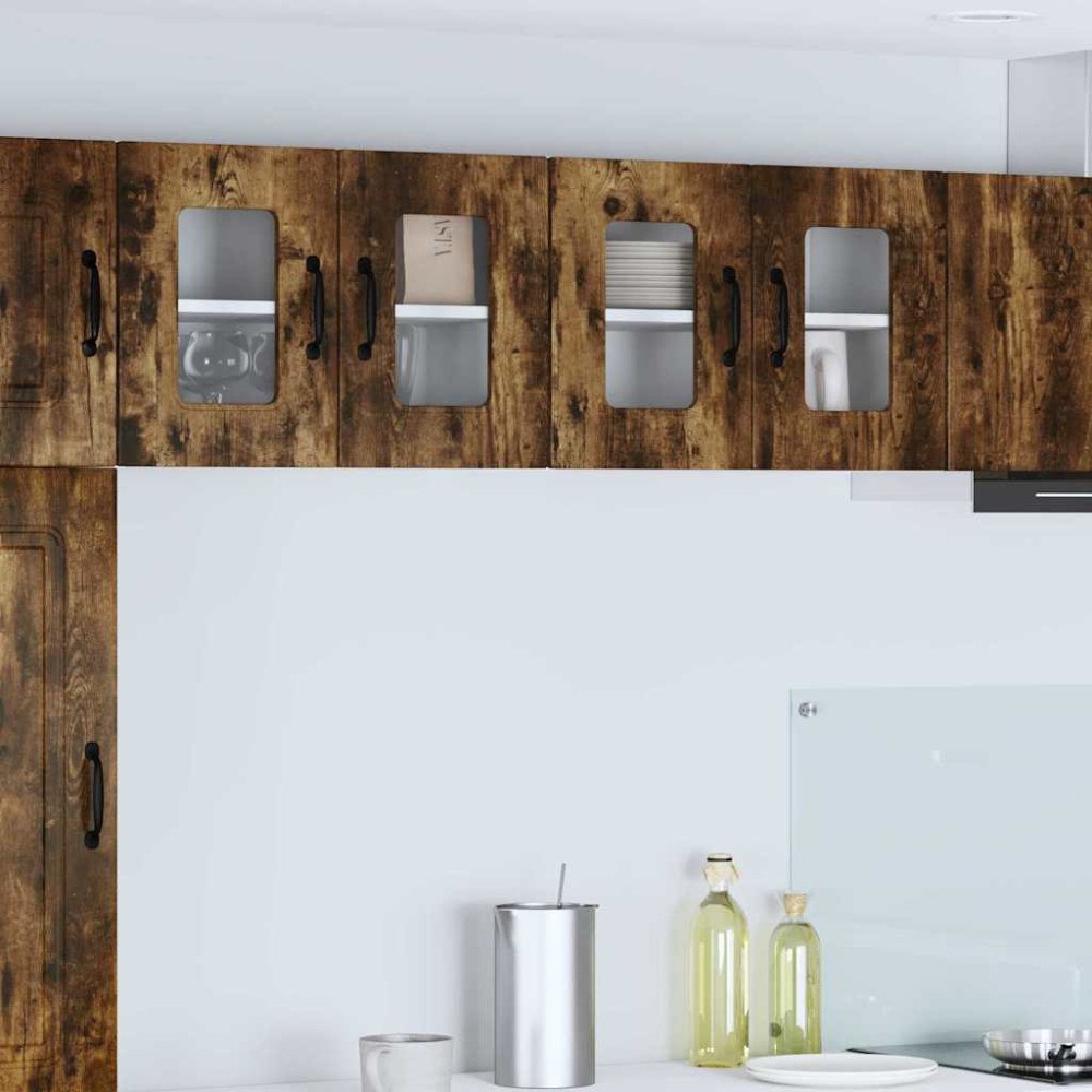 vidaXL Väggskåp för kök Rökt ek 60 x 31 x 40 cm Konstruerat trä