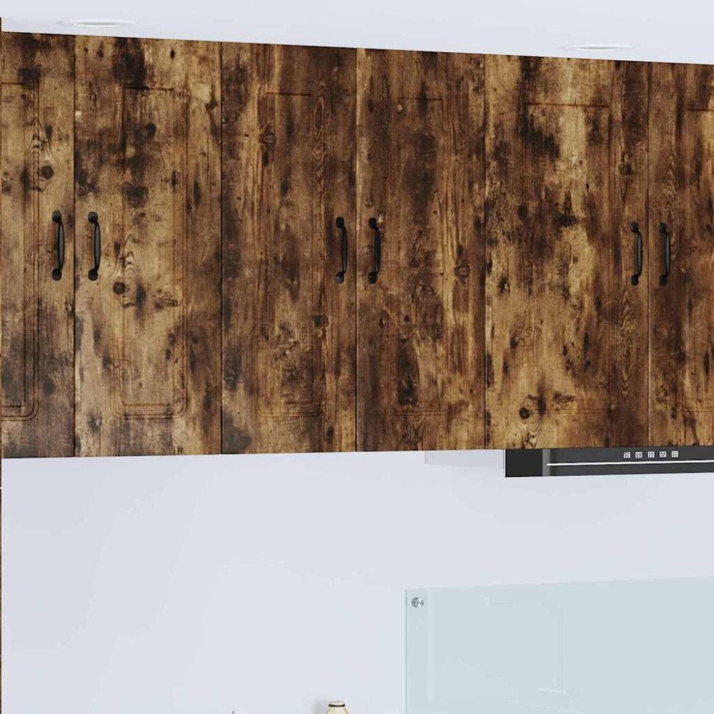 vidaXL Köksskåp Kalmar 2 pcs Rökt ek 30 x 31 x 80 cm Konstruerat trä