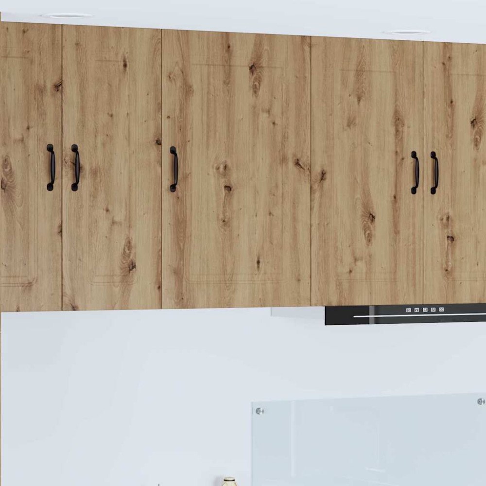 vidaXL Väggskåp för kök Artisan Ek 50 x 31 x 80 cm Konstruerat trä