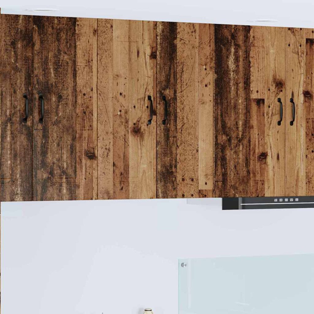 vidaXL Väggskåp för kök Gammalt trä 60 x 31 x 80 cm Konstruerat trä