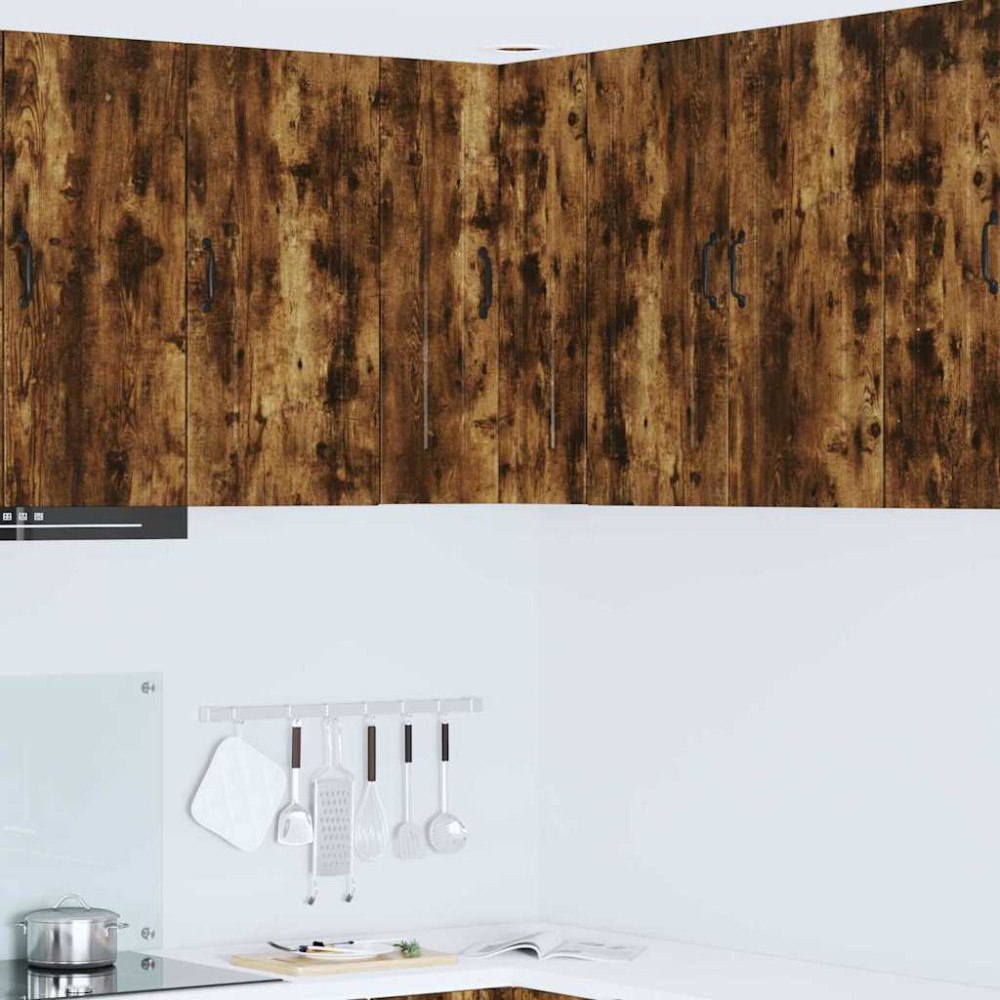 vidaXL Väggskåp för kök Rökt ek 57 x 57 x 80 cm Konstruerat trä