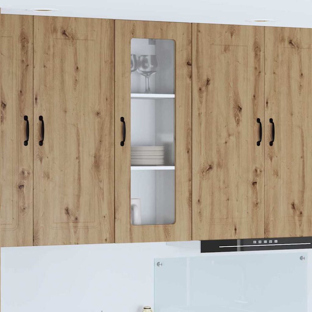 vidaXL Väggskåp för kök Artisan Ek 40 x 31 x 100 cm Konstruerat trä