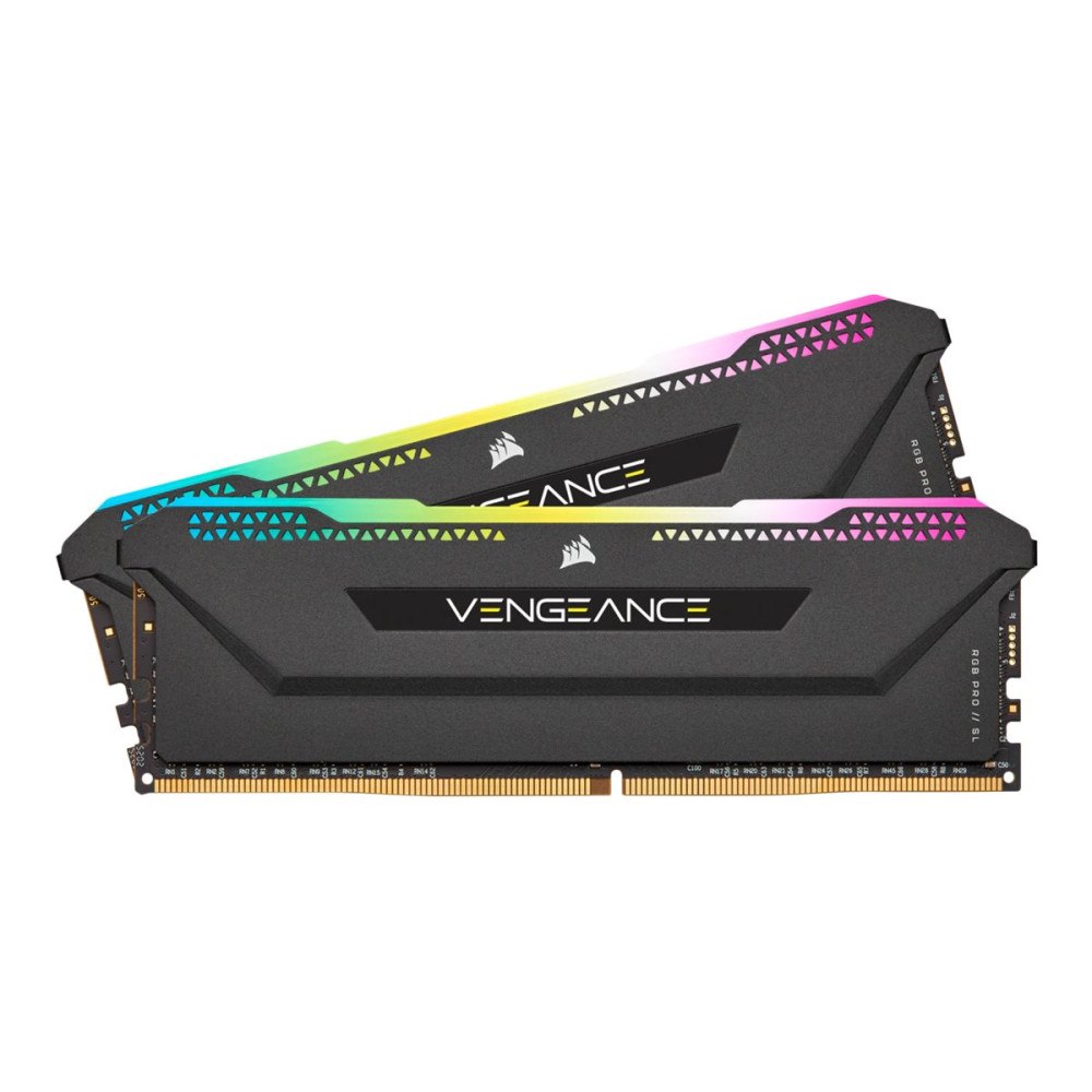 Corsair CORSAIR Vengeance RGB PRO SL - DDR4 - sats - 16 GB: 2 x 8 GB - DIMM 288-pin / PC4-25600 - ej buffrad