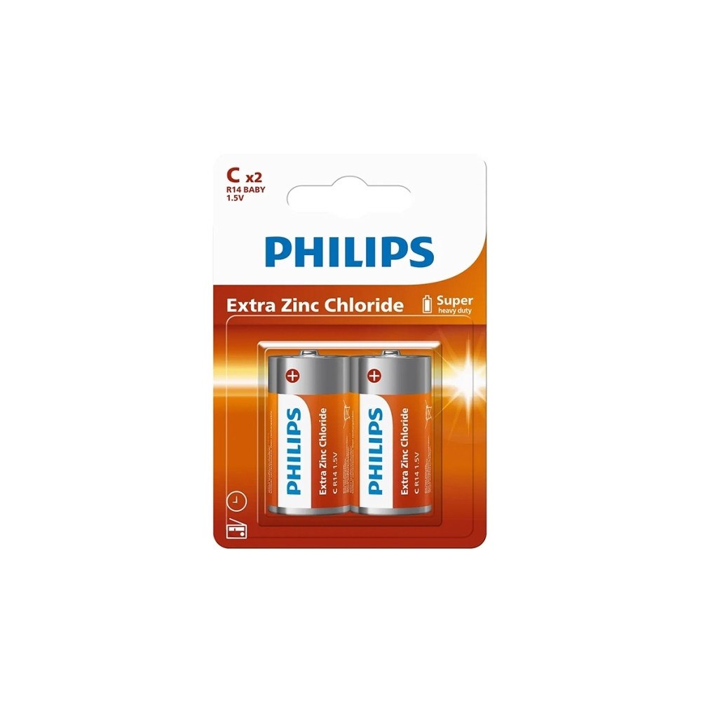 Philips Philips LongLife Batteri R14L2B/10, Engångsbatteri, Zink-Kol...