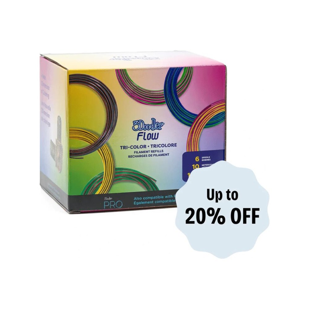 WobbleWorks 3Doodler - körsbär, röd, Fuchsia, guld, orange, rosa, citron, gul, grön, skog, blågrön, kobolt, blå, marin, lila, clear...