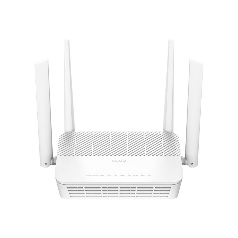 Shenzhen Cudy Technology Cudy WR3000H - 1.0 - trådlös router - Wi-Fi 6 - skrivbordsmodell, väggmonterbar