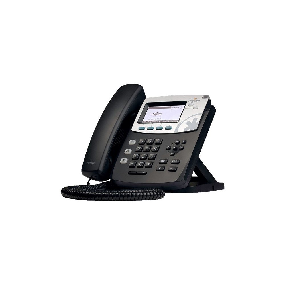 Digium Digium D45 - VoIP-telefon - 3-riktad samtalsförmåg