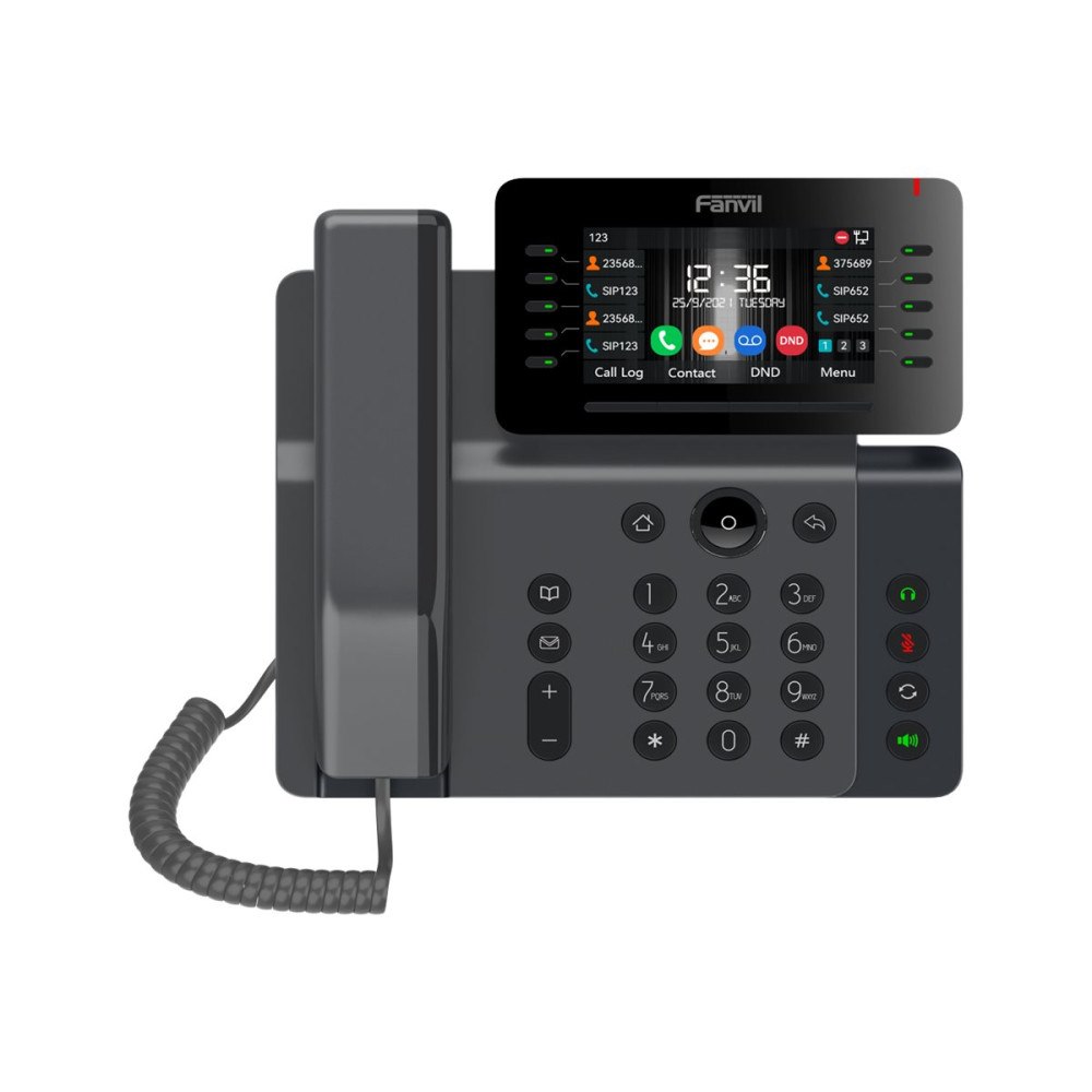 Fanvil Technology Fanvil V65 - VoIP-telefon med nummerpresentation/samtal väntar - 6-vägs samtalsförmåg