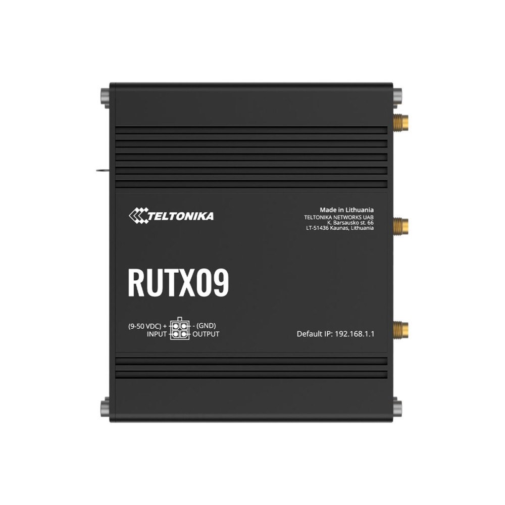 Teltonika Teltonika RUTX09 - trådlös router - WWAN - 3G, 4G - skrivbordsmodell