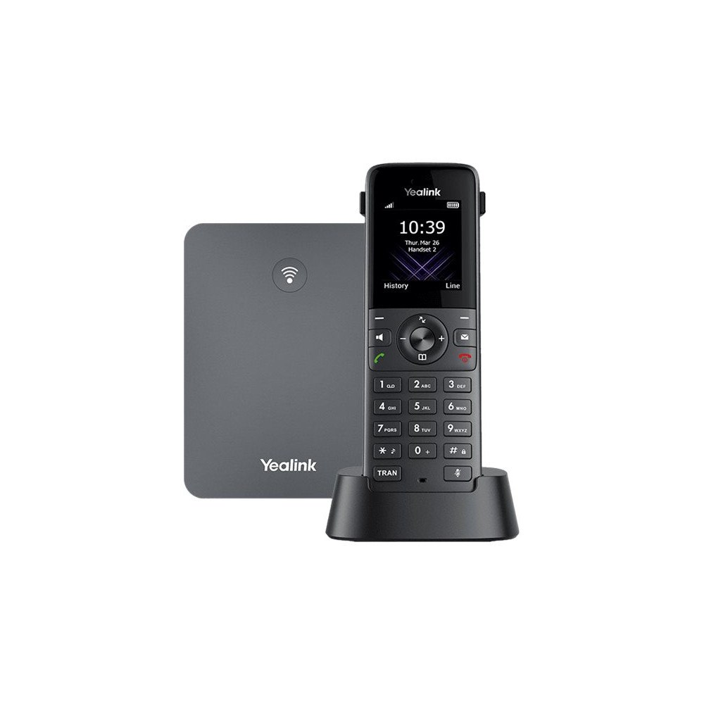YEALINK Yealink W73P - trådlös VoIP-telefon med nummerpresentation - 3-riktad samtalsförmåg