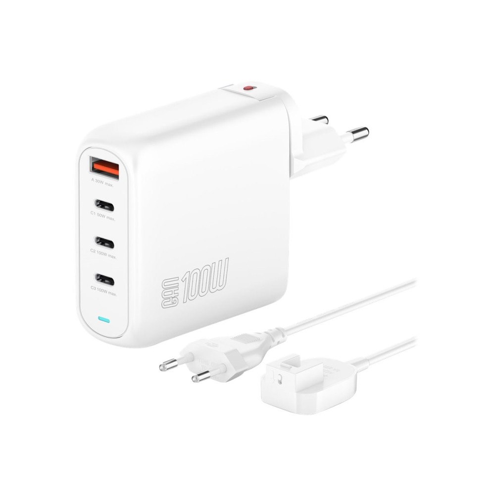 4smarts 4smarts GaN FlexPro strömadapter - 24 pin USB-C, USB - 100 Watt