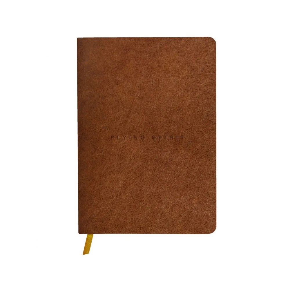 Clairefontaine Flying Spirit Anteckningsbok i läder A5, 14,8x21cm, prickad,...