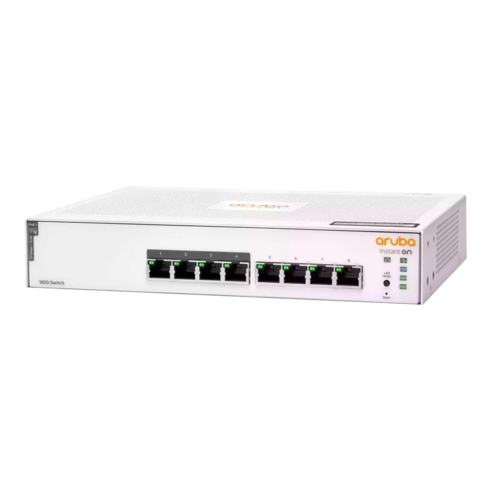 Hewlett Packard Enterprise HPE Networking Instant On 1830 8G 4p Class4 PoE 65W Switch