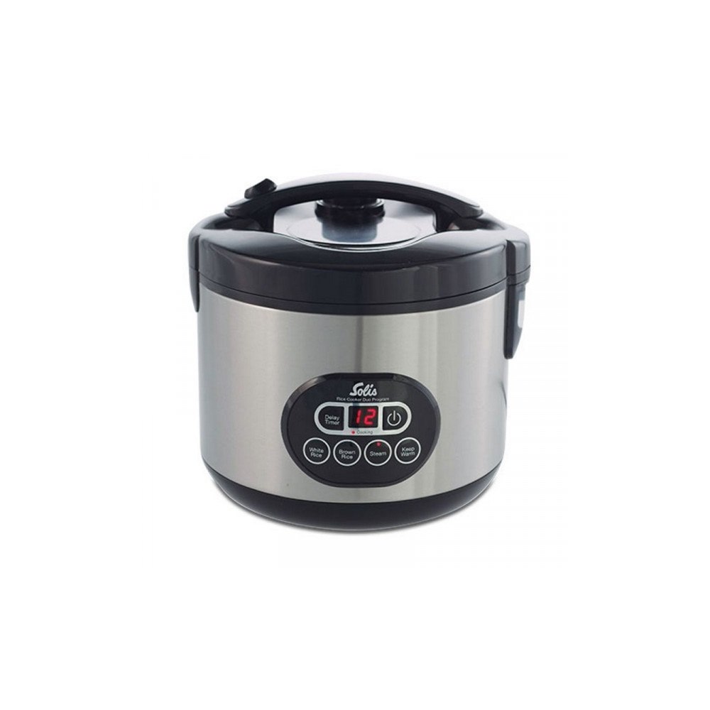 Solis SOLIS Rice Cooker Duo Programme Rostfritt stål/svart, 500 W,...