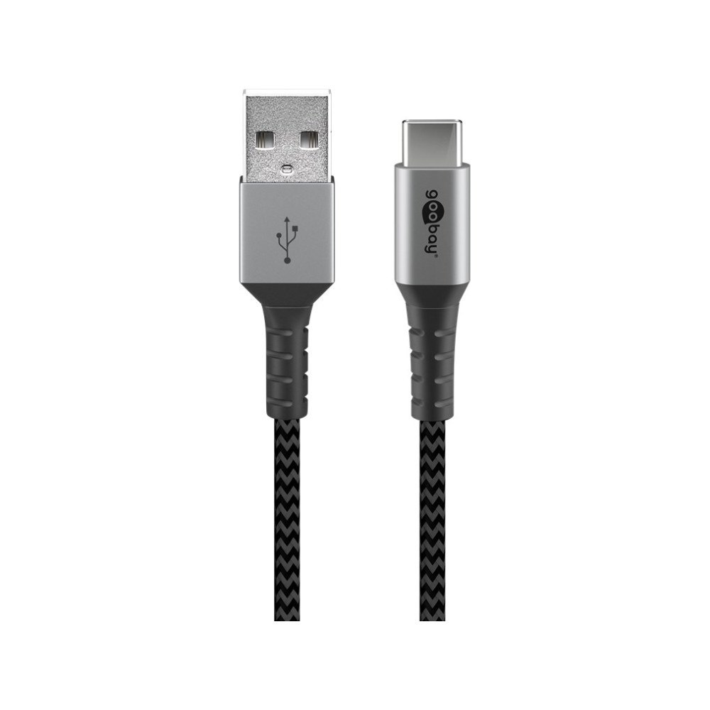 Goobay Goobay 49296, 1 m, USB C, USB A, USB 2.0, 0,48 Gbit/s, Svart...