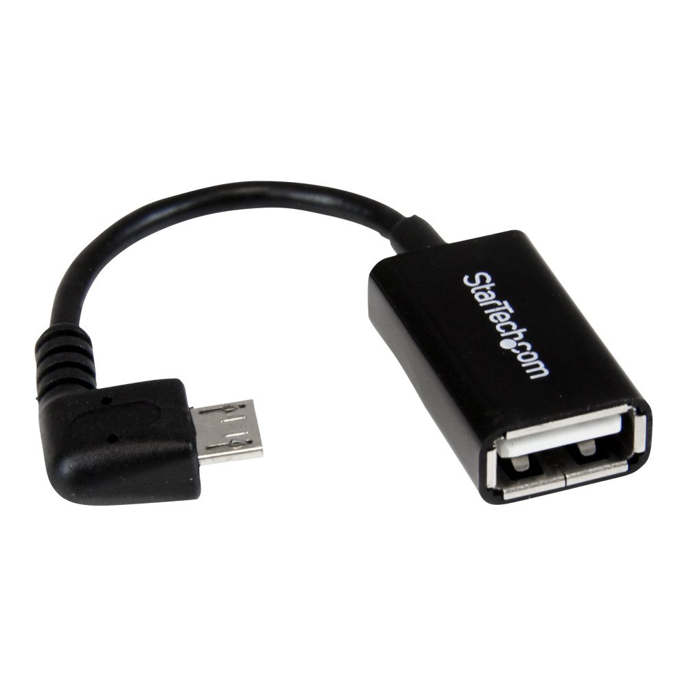 StarTech.com StarTech.com 12 cm högervinklad Micro USB till USB OTG-värdadapter M/F - USB-adapter - USB till mikro-USB typ B - 12.7 c...