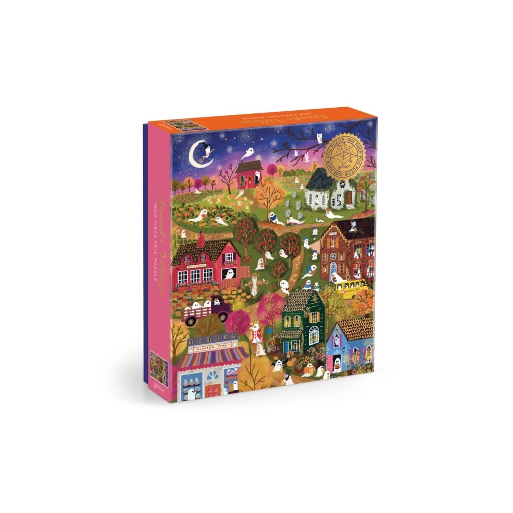 Galison Joy Laforme Spooky Village 1000 Piece Foil Puzzle (bok, eng)