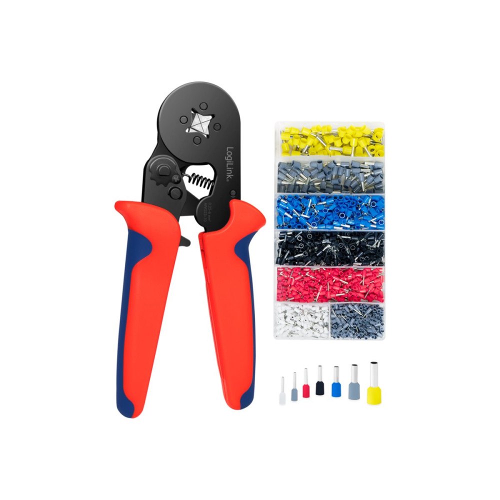 2direct LogiLink Professional crimp tool kit - self-adjusting ratchet, with 1200 wire end ferrules