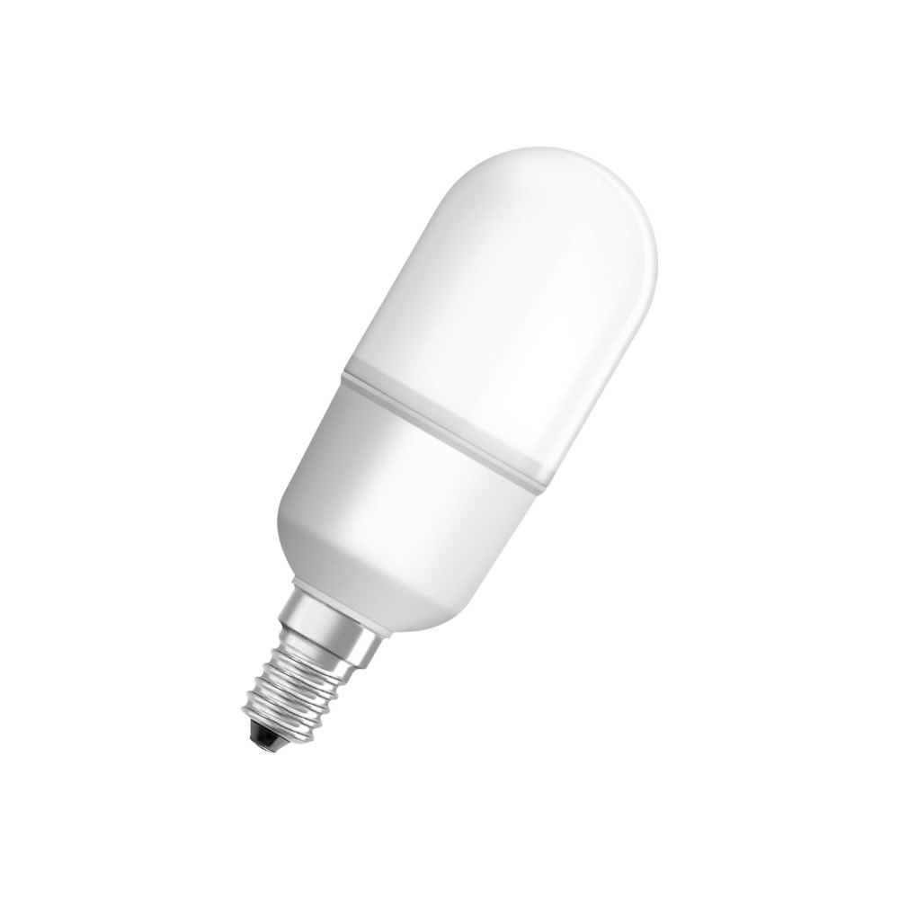 OSRAM OSRAM LED STAR - LED-glödlampa - form: rak - glaserad finish - E14 - 9 W - varmt vitt ljus - 2700 K