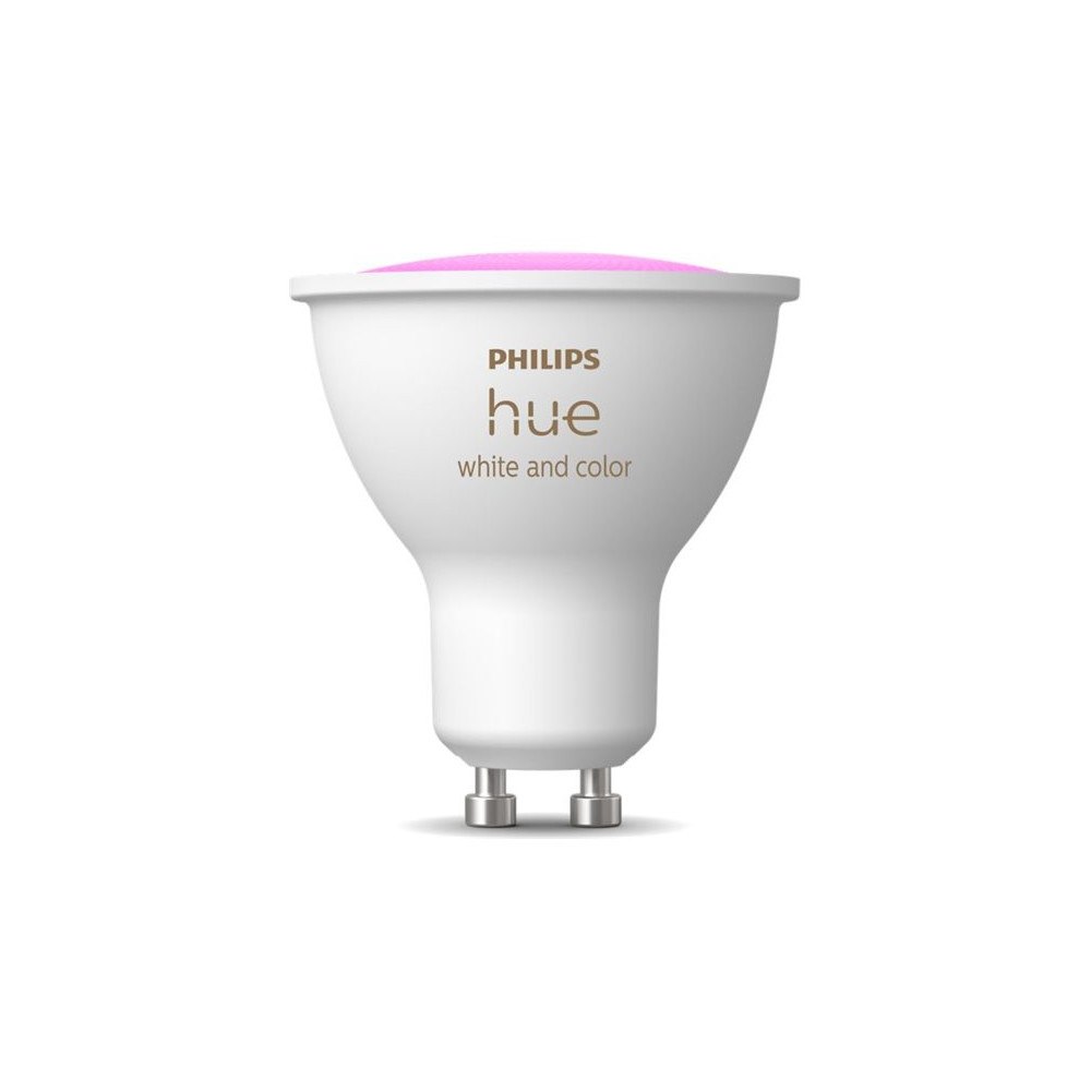 Philips HUE Philips Hue White and Color Ambiance - LED-spotlight - GU10 - 4.2 W - vitt/färgat ljus - 2000-6500 K